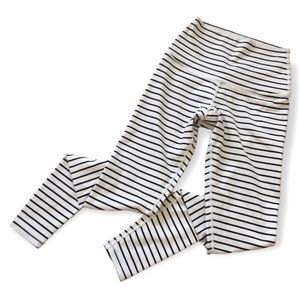 Glyder Women's High-Power Legging in Black/White Stripe | XXS